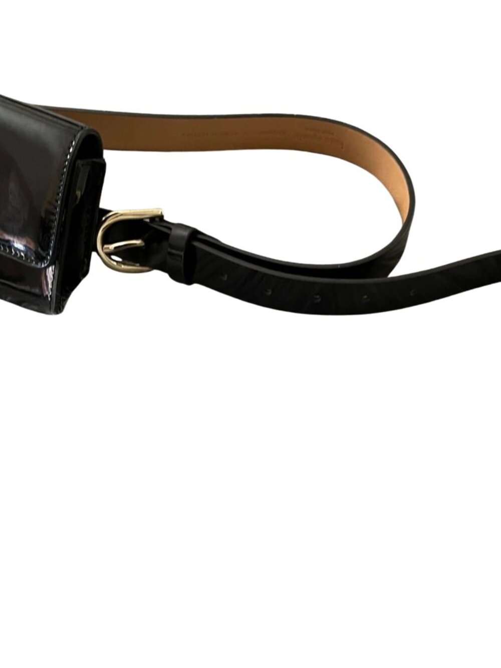 Kate Spade New York Belt Bag Adjustable Patent Leather Black S/M - Picture 6 of 6